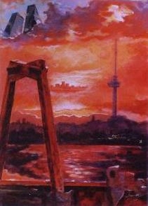 Rotterdamse zonsondergang